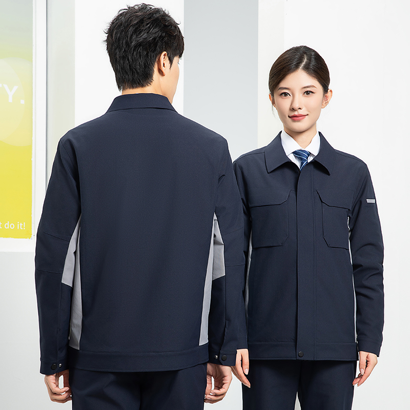 天鸣 TM 7007# 春秋工作服 户外劳保服 源头工厂可定制 S-5XL 套高清大图