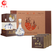 梅兰春 52度龙瓶 500ml 6瓶整箱装 芝麻香型白酒 20年陈酿 中华老字号 京剧大师梅兰芳故乡美酒[新旧包装随机]