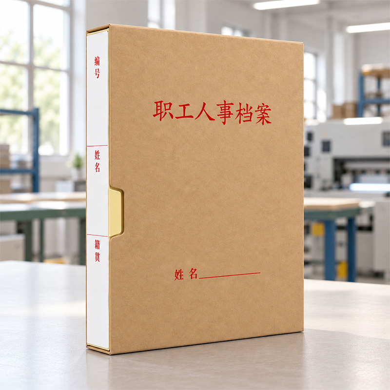 山之只 职工人事档案盒 45mm厚10个/套高清大图