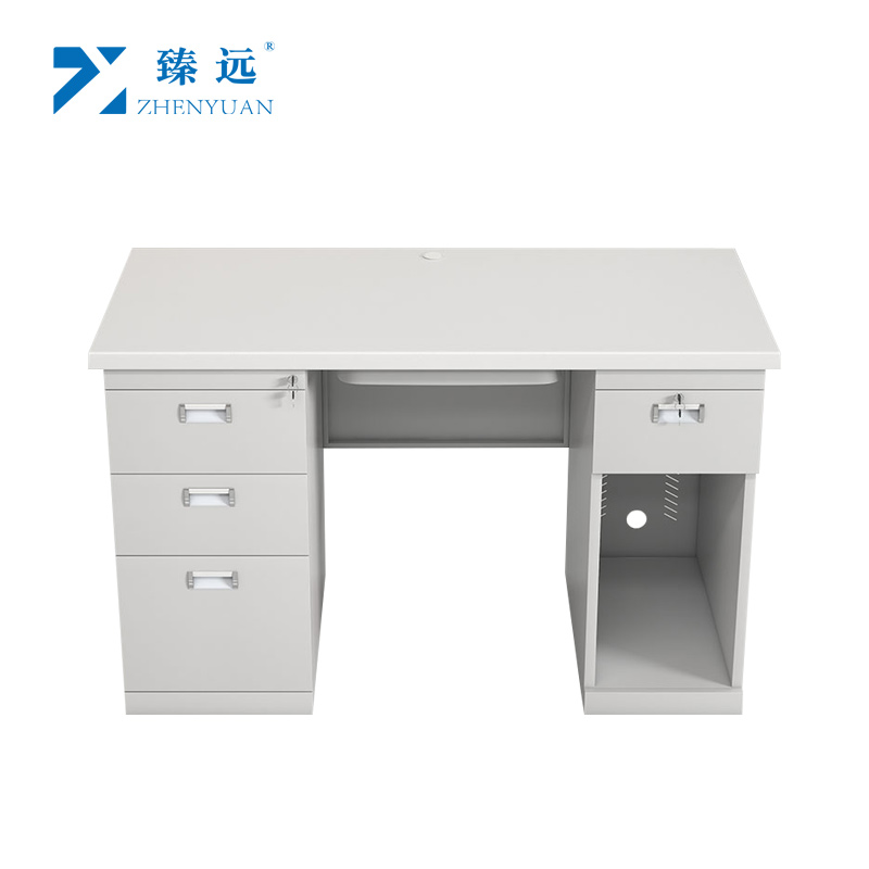 臻远ZY5020604G 钢制办公桌1.2米 张高清大图