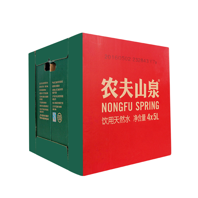 农夫山泉饮用水天然红盖瓶装5L一瓶
