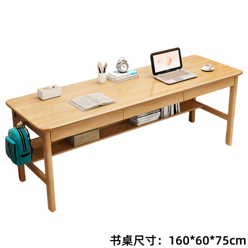 悦兴诚电脑桌160*60*75cm张高清大图