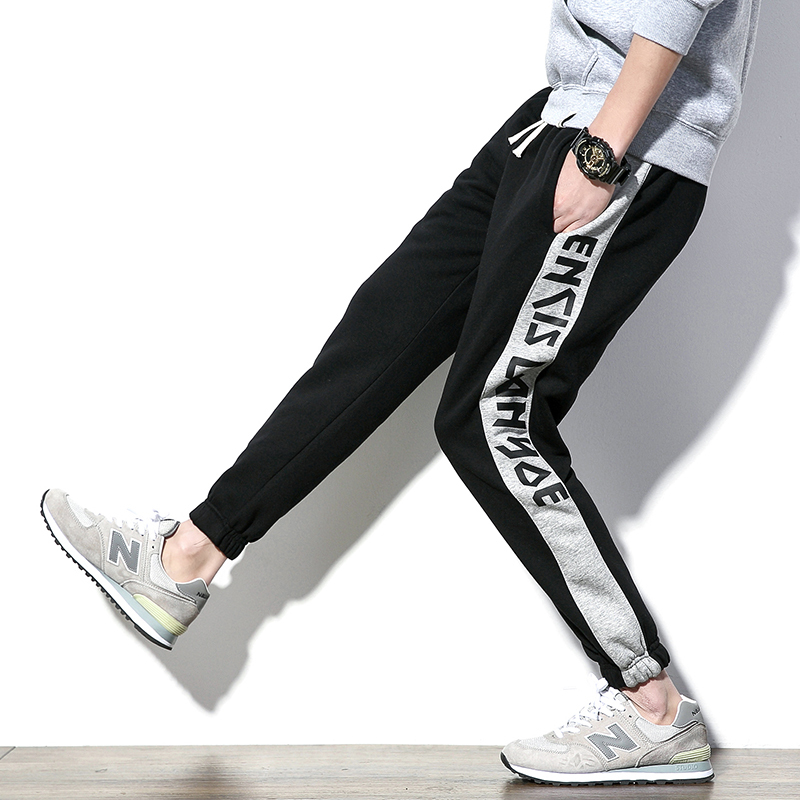 运动裤男长裤潮牌宽松休闲小脚束脚束腿收口裤子春夏薄款嘻哈卫裤