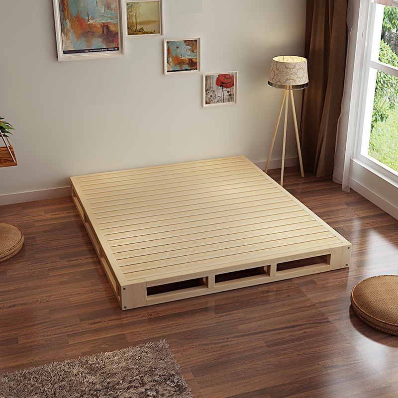木板床床架子排骨架闪电客松木硬板床折叠床架15米18米硬板床垫简易床