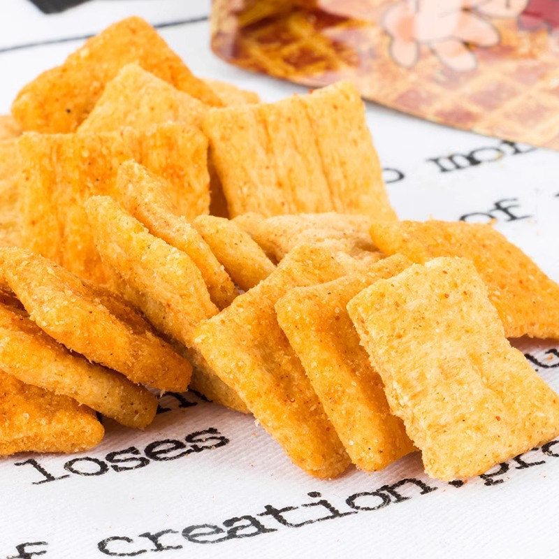 琥珀小米锅巴袋装22g*40包牛肉味8090后怀旧解馋小零食小吃网红休闲食品