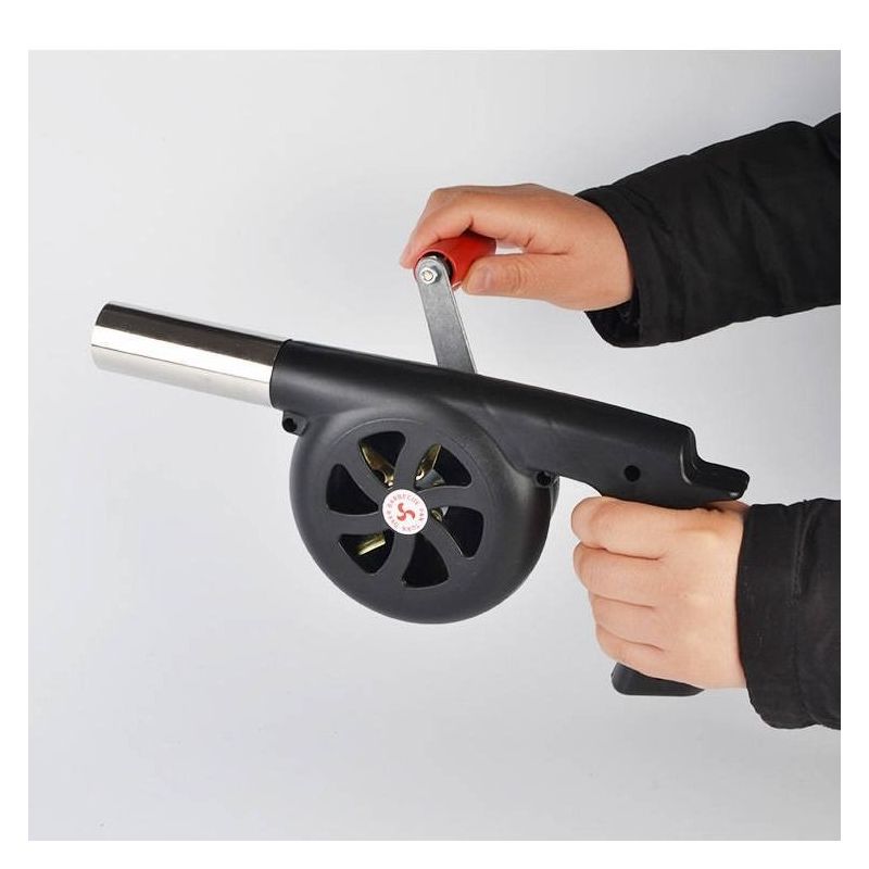 户外手摇助燃鼓风机手动烧烤野炊野营生火工具吹风机大号