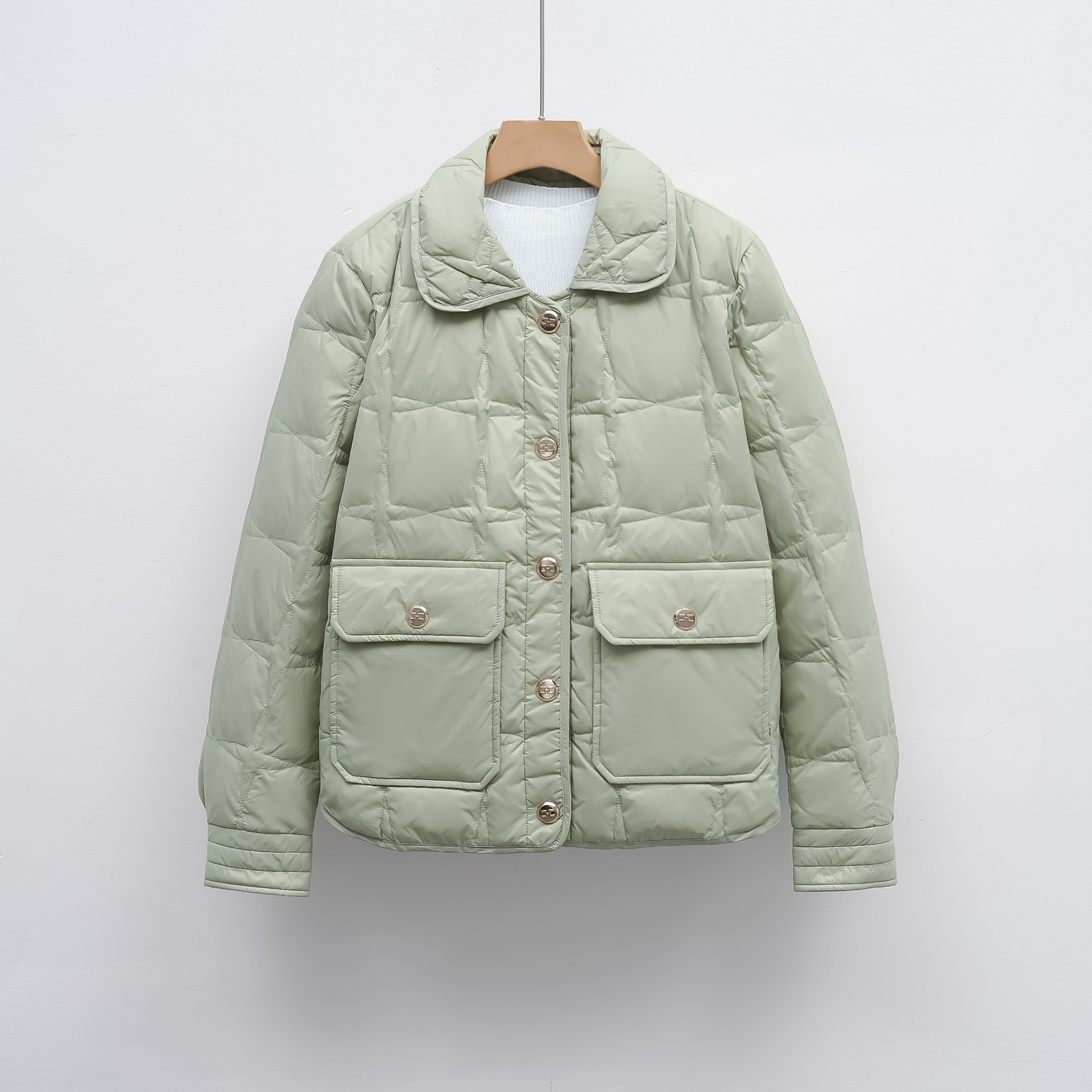 羽绒服新国标90绒女新款冬季休闲时尚韩版百搭羽绒外套高清大图