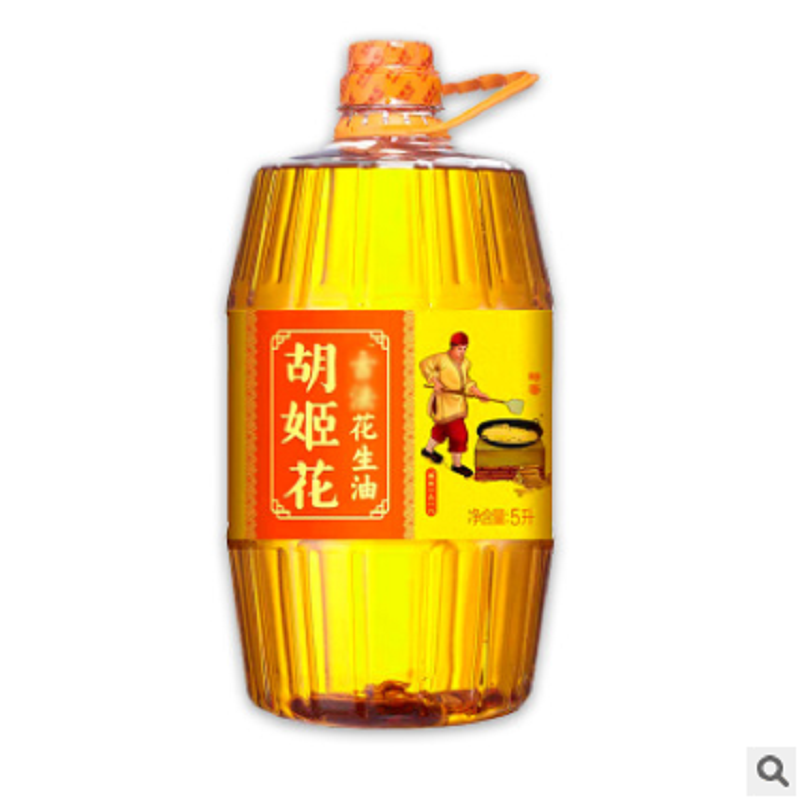 HJH 001 胡姬花古法小榨花生油5000ml瓶压榨一级花生油