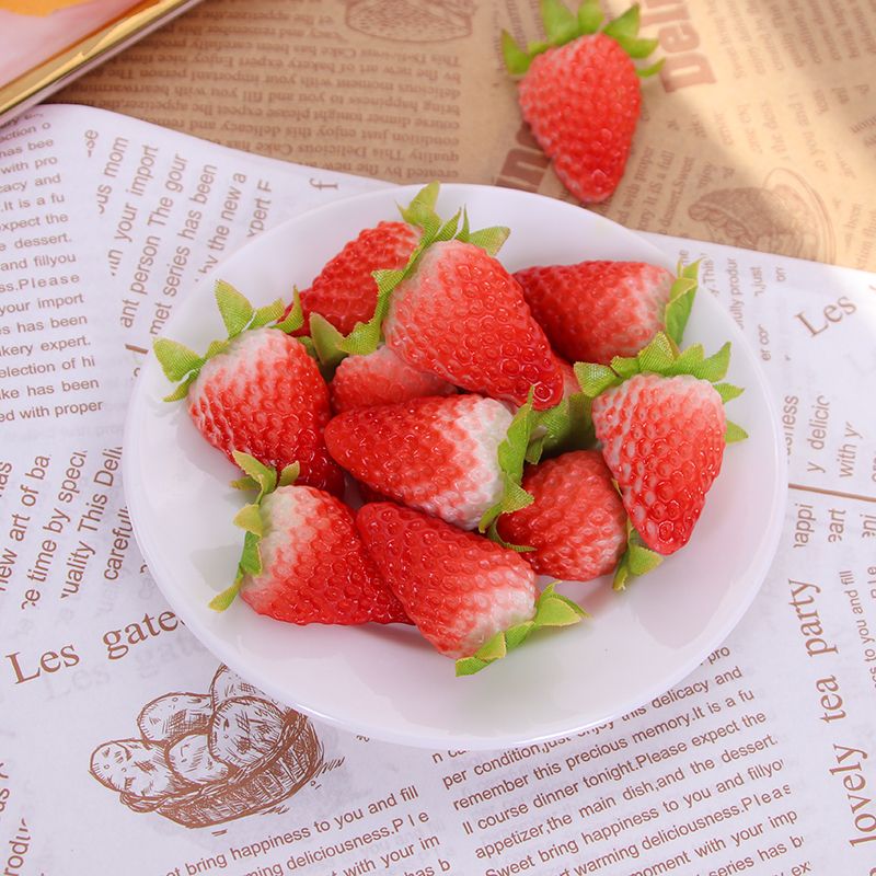 维诺亚仿真水果蔬菜模型樱桃树莓小水果果蔬摆件橱窗装饰摆件拍摄道具高清大图