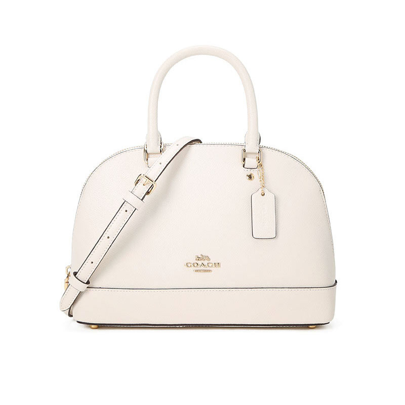 COACH 蔻驰 女包 SIERRA SATCHEL 贝壳包 单肩包 斜挎包 手提包 字母马车标粒面皮F27591