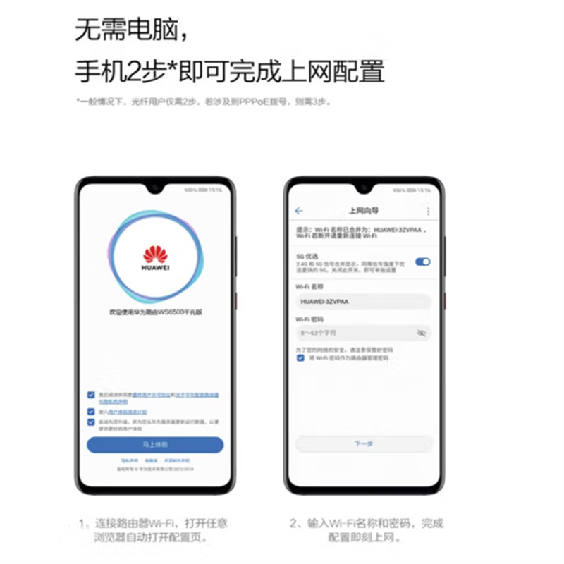 华为无线路由器 WS6502 千兆端口家用办公路由器 单位:台