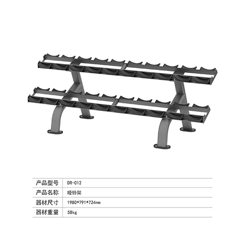 驰健 商用双层哑铃架(20位)DR-012高清大图