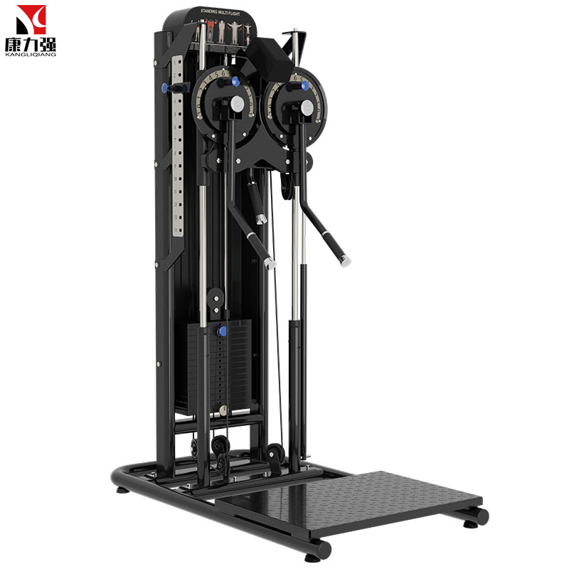 康力强KLQ8001健身房多功能蝴蝶机侧平举夹胸训练一体双臂机肩部训练侧平举训练器(橙色)高清大图