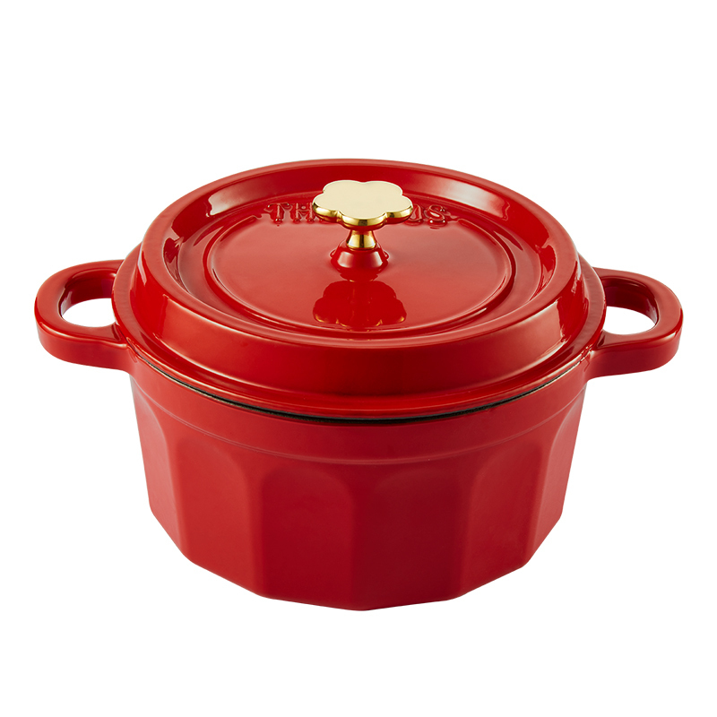 膳魔师珐琅铸铁锅(红)EC-S24 RD