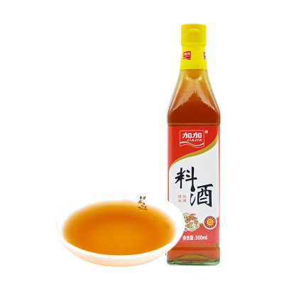 加加 料酒500mL/瓶 炒菜红烧 腌制祛腥提味 酒香浓郁 厨房调味 加加出品