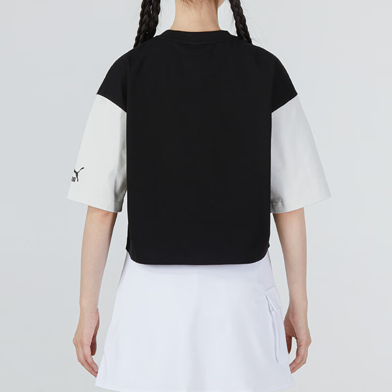 彪马(PUMA)女装 2023夏季新款运动服健身训练潮流时尚舒适透气圆领短袖T恤 535007-01