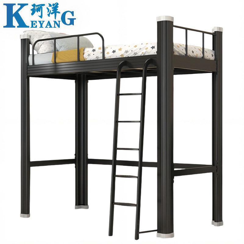 珂洋 公寓床 1米(黑色) 张高清大图