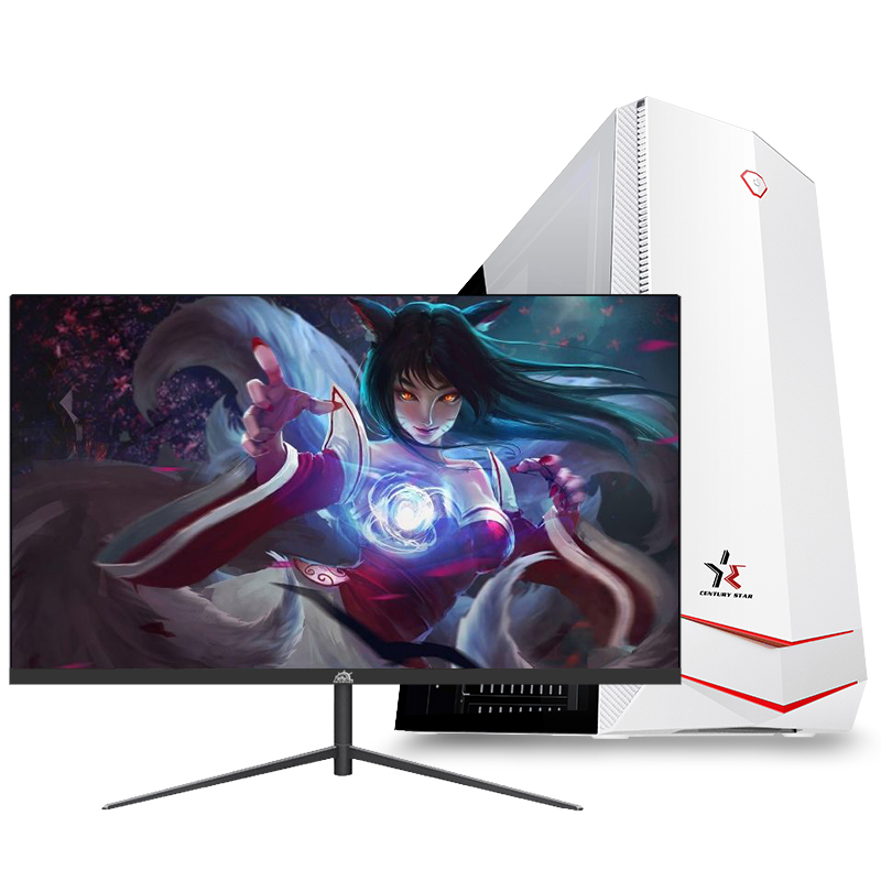 铭能 i5四核/GTX1650 4G独显/16G内存/480G固态 台式机 DIY组装机 台式电脑 商务家用办公组装电脑 学生电脑 设计电脑台式主机电竞游戏电脑主机+27英寸全套