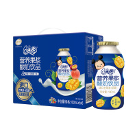 伊利QQ星营养果浆酸奶饮品芒果百香果桃味100ml*30 整箱 包邮