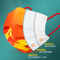 DXBG一次性口罩无纺布透气防尘防飞沫花粉骑行餐饮卫生防雾霾口罩男女 我爱你中国(50只/盒)独立包装