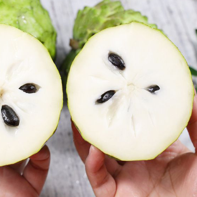 [西沛生鲜]新鲜释迦果 净重5斤 中果 单果100-200g 精选释迦果 牛奶释迦番荔枝高清大图