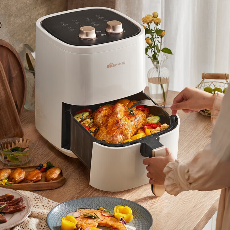 小熊(Bear) 空气炸锅 家用家庭专用多功能电炸锅 大容量 QZG-E12T5