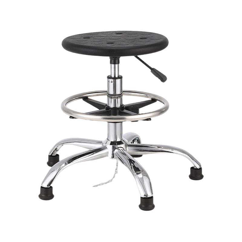 先围 防静电凳 五星脚踏圈升降44-62cm 个高清大图