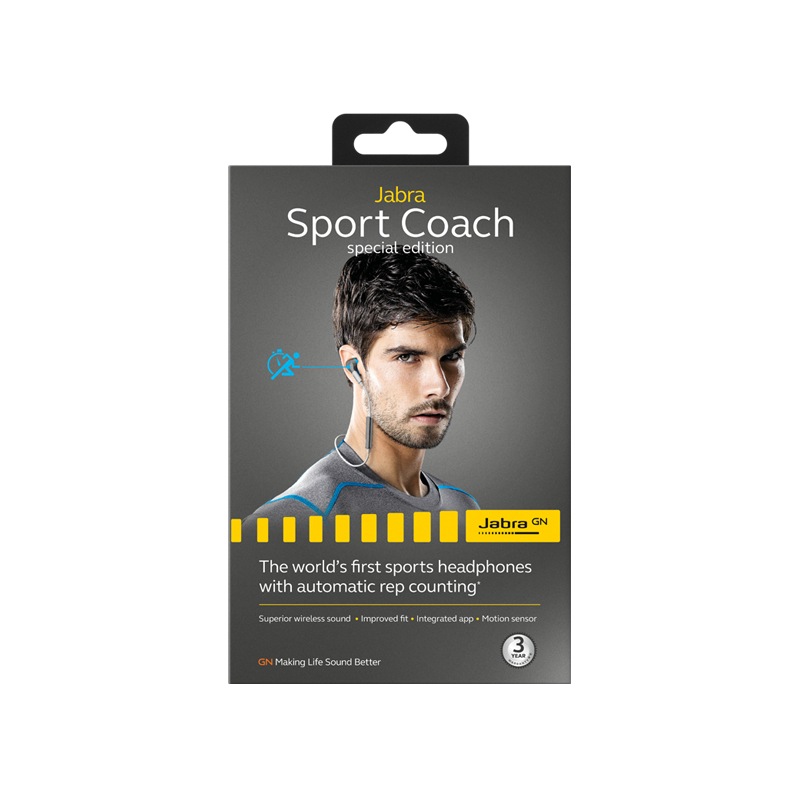 捷波朗(Jabra) 双耳立体声运动 心率蓝牙耳机 coach扩驰[特别版](蓝色)防汗立体声 智能
