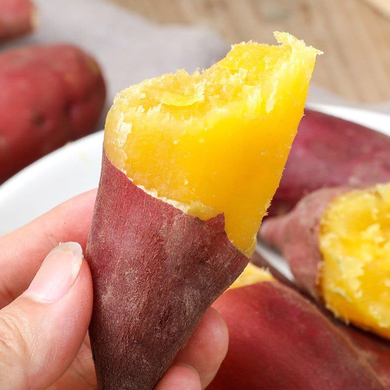 星派果天目山小香薯3/5斤装新鲜地瓜迷你小红薯拇指薯农家图片