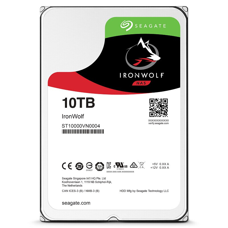 希捷 (SEAGATE) 酷狼系列 10TB 7200转 256M 台式组装机企业NAS监控机械硬盘