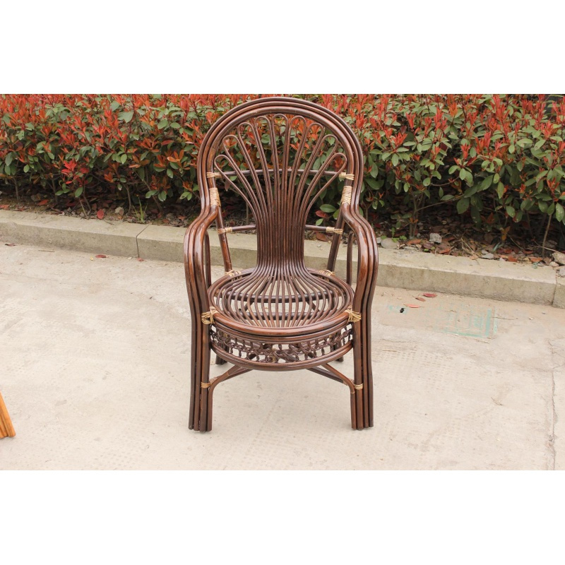 全藤孔雀椅休闲藤椅送礼老人凉台印尼藤椅/藤条椅