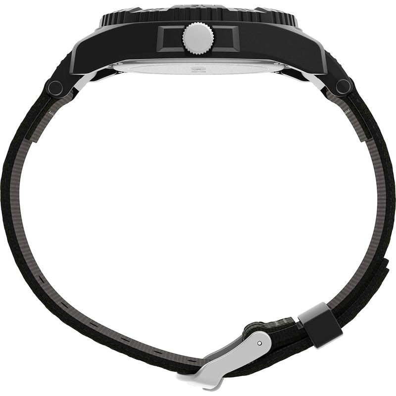 TIMEX 男式 Camper 42 毫米 日期 石英手表 - 黑色表盘高清大图