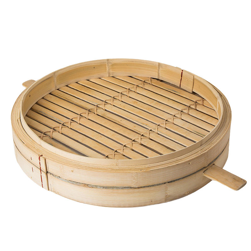 [疆不凡]竹制圆蒸笼43cm个高清大图