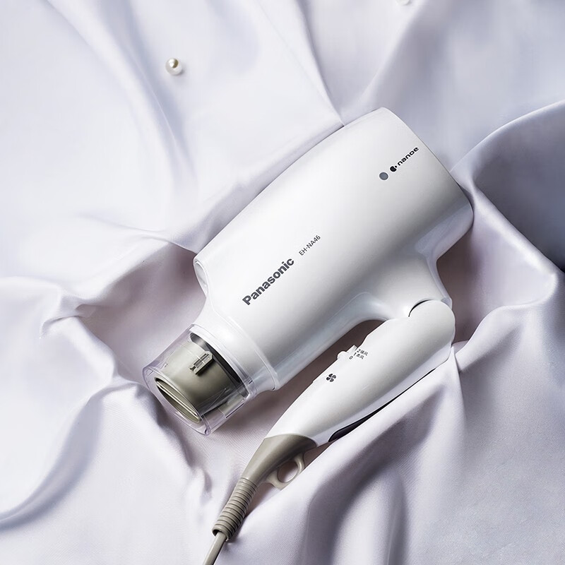 松下(Panasonic)电吹风EH-NA46白色机家用大风力速干折叠便携纳诺怡负离子护发吹风筒高清大图