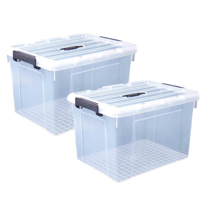 老房太太 收纳箱 透明整理箱 110L 手提塑料储物箱 L228/个高清大图