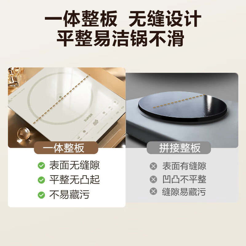 苏泊尔(SUPOR)超猛火电磁炉家用电陶炉电磁灶电池炉火锅新型超薄大功率电炉一体大面板电火灶C22-IA818D(单灶)
