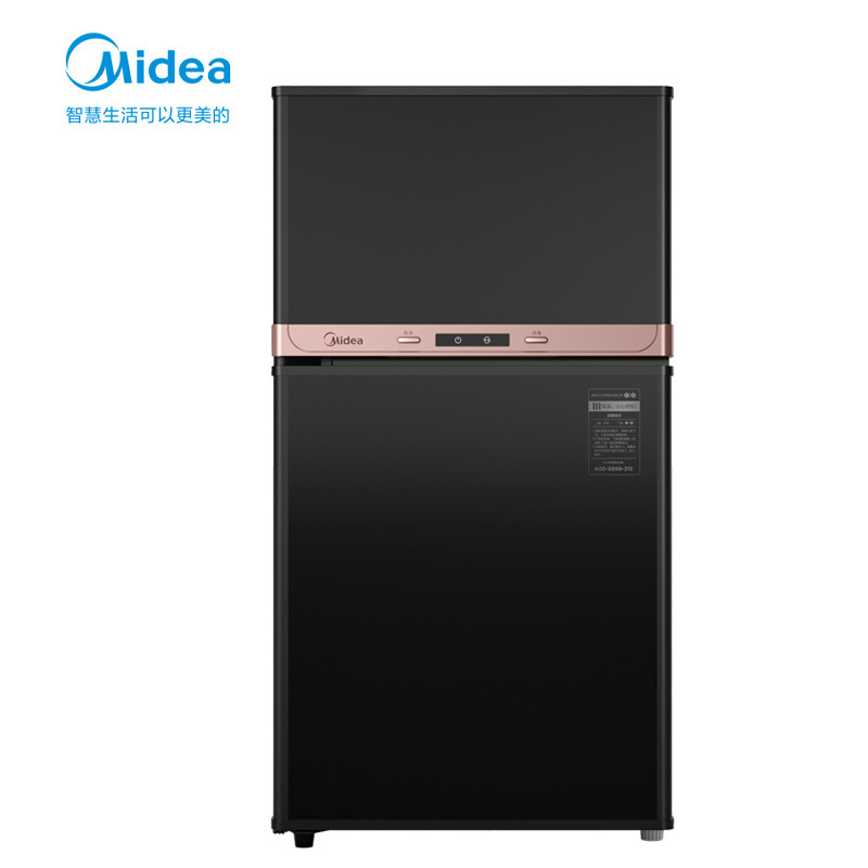 美的(Midea)消毒柜家用小型立式台面厨房餐具碗柜碗筷消烘一体机 77L三层双门 高温烘干二星级 XC65-R