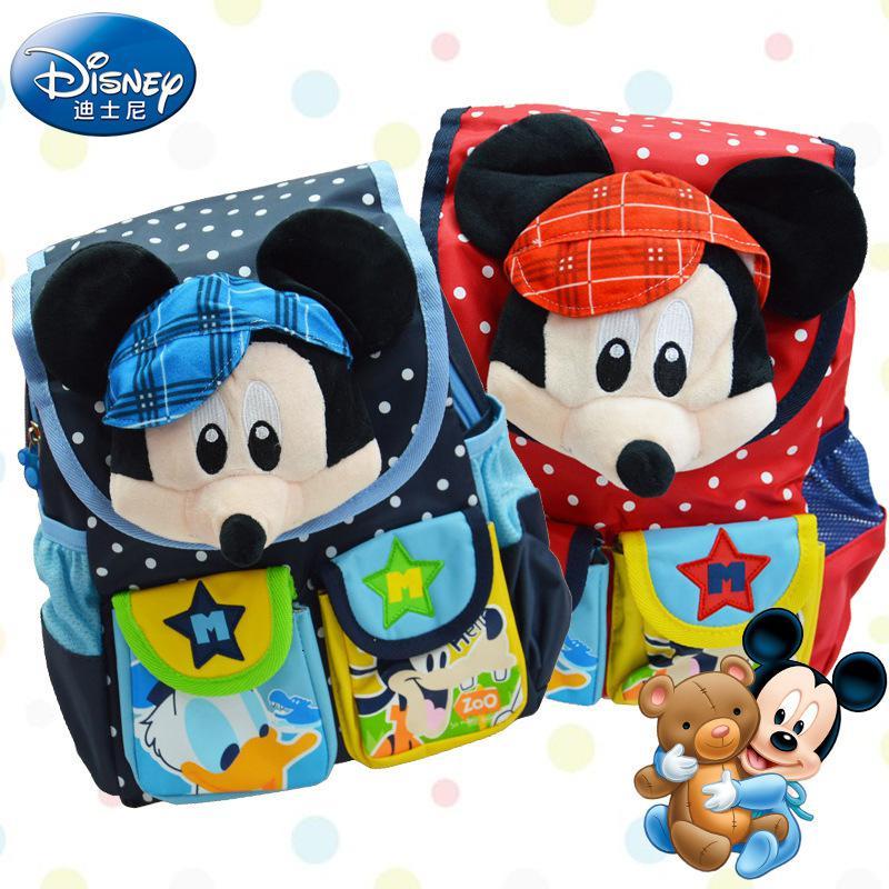 迪士尼儿童书包卡通形象米奇米妮幼儿园宝宝书包时尚减负背包