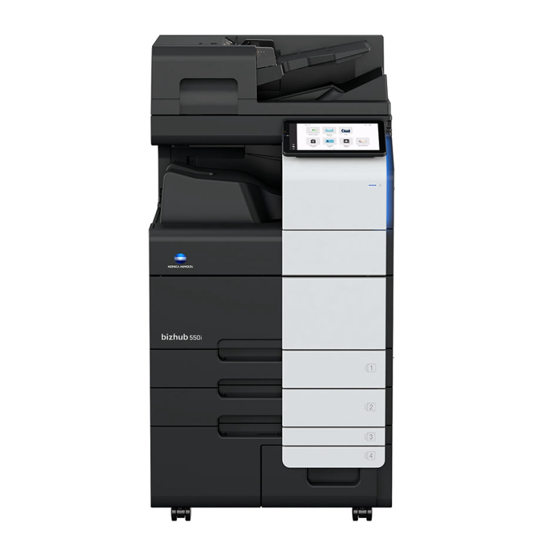 柯尼卡美能达Bizhub 550i A3黑白多功能复合机 双面同步扫描输稿器 双面单元 四纸盒 排纸装订处理器