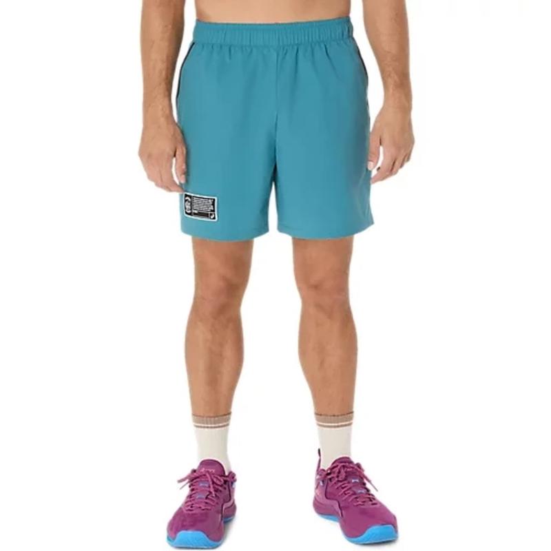 Asics/亚瑟士男士高尔夫运动裤海岛蓝弹性聚酯纤维透气舒适训练裤高清大图