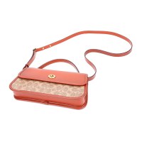 蔻驰 COACH 奢侈品 女士专柜款ORIGINALS系列人造革配皮手提单肩斜挎包焦糖卡其 143 B4NQ4欧美时尚