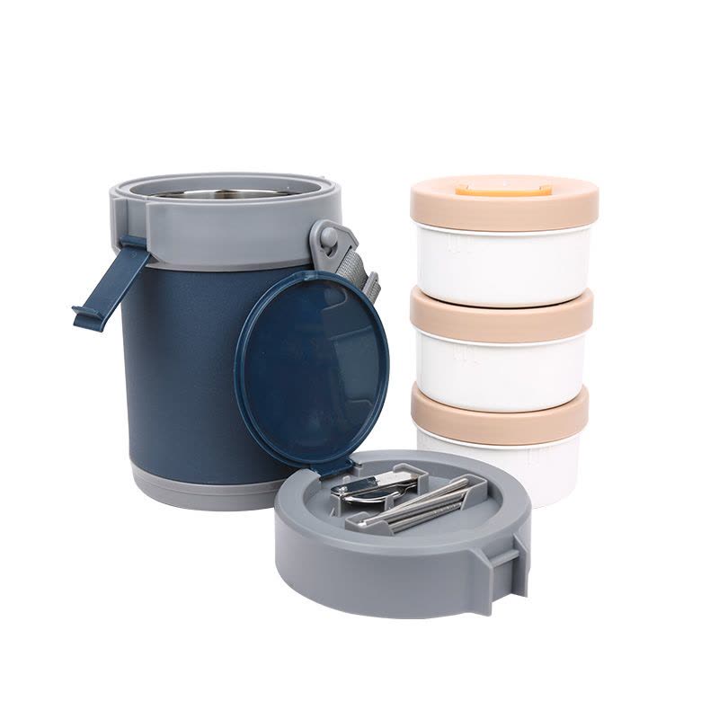 朗赫 米勒保温饭盒-LH-GJ007颜色随机图片