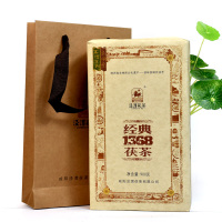 泾渭茯茶经典1368 陕西黑茶伏茶 泾阳茯茶 陕西特产金花茯砖茶 900克