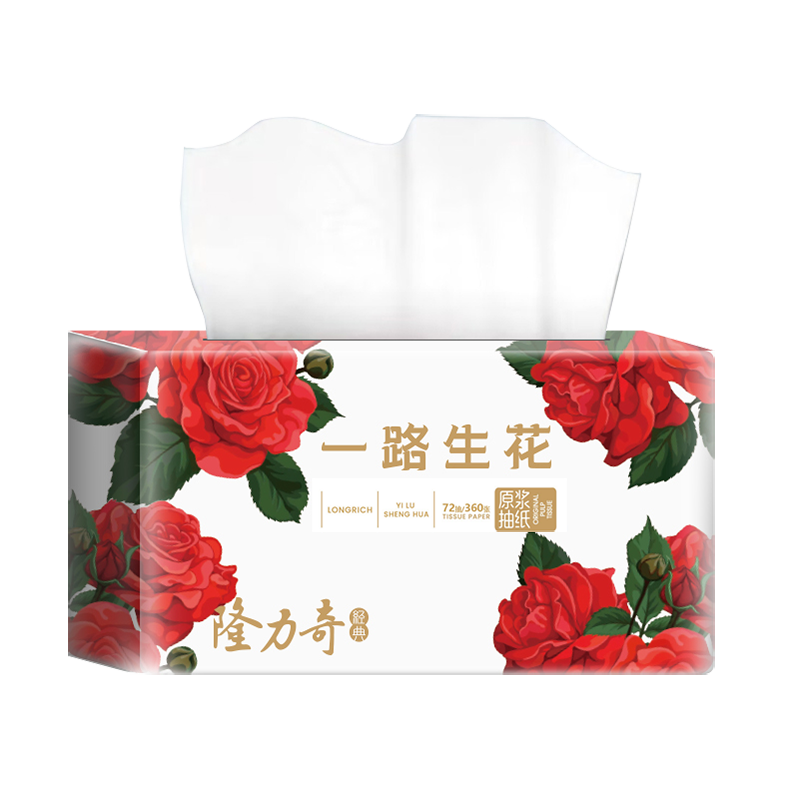 隆力奇 抽纸面巾纸5层*72抽6包/提高清大图