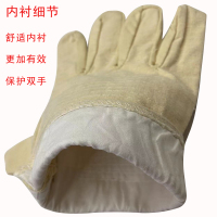 天天平安帆布手套 劳保手套五指/双