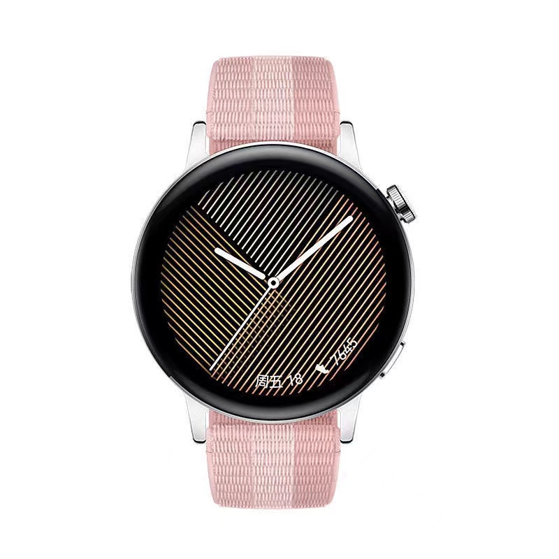 华为/HUAWEI WATCH GT3 42mm 智能手表 雅致款 粉色编制表带 一块高清大图