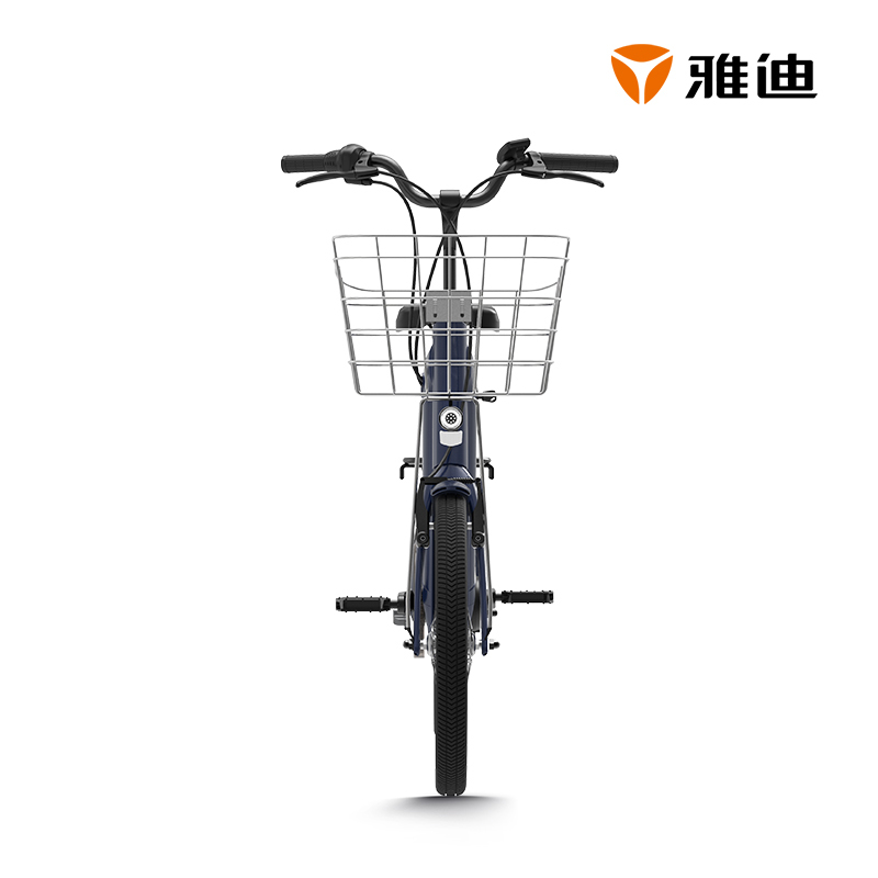 雅迪(yadea)SC500高端亲子车电踏车36V进口锂电版雅迪电瓶自行代步车 深空蓝