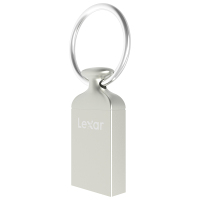雷克沙(Lexar)M22 U盘 16GB USB2.0电脑车载迷你优盘闪存盘 金属外壳 银色