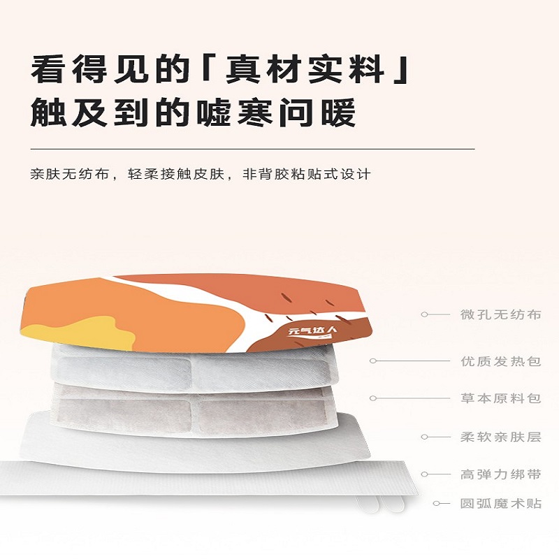 元气达人蕲艾热敷暖腰带两盒装高清大图