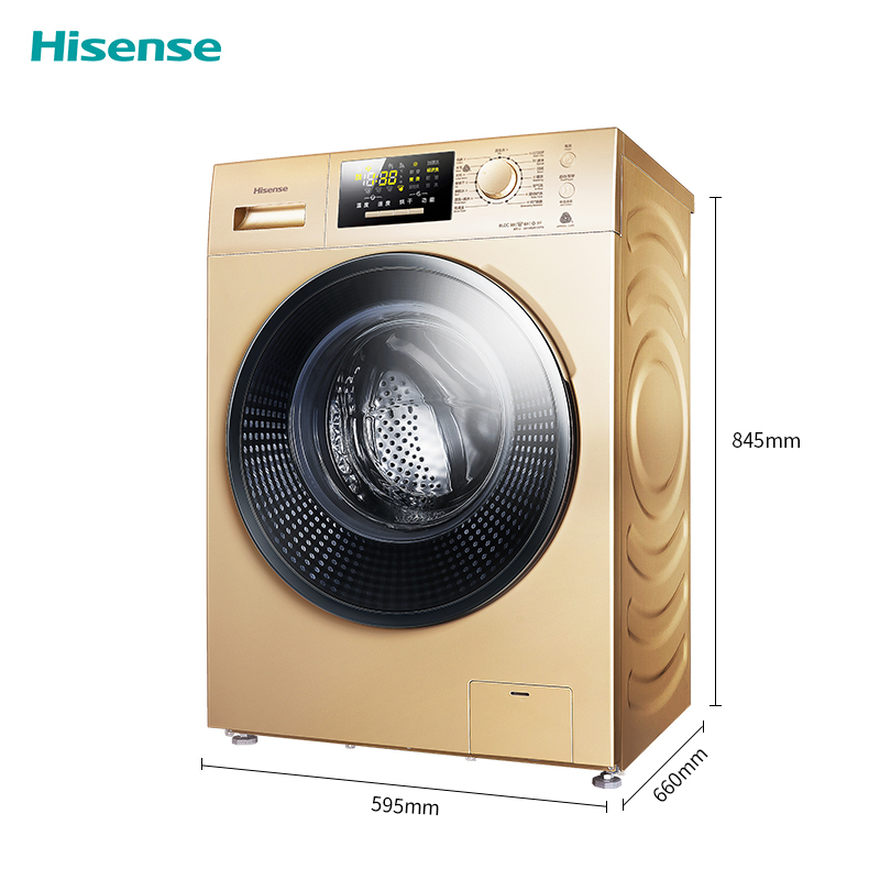 Hisense/海信 HD100DA122FG 全自动家用洗烘干一体滚筒洗衣机10KG